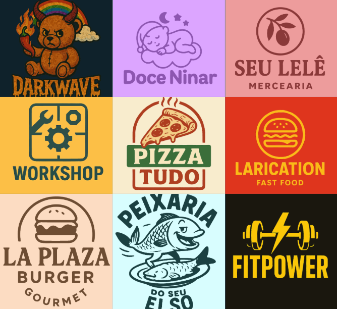 Ilustração de design de logotipos