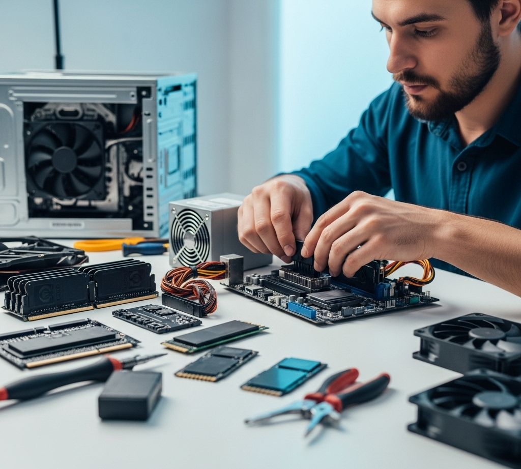 Ilustração de hardware de computador
